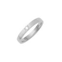 14 karat hvidguld alliancering med 1-7 x 0,04 ct. diamanter