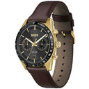 Sport lux 41 mm herrur brun læder