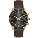 Sport lux 41 mm herrur brun læder