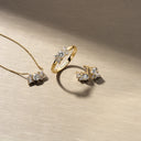 Øreringe Lovere - 14k guld  med 0.91 ct lab-grown diamanter