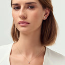 Solitaire øreringe Venice Grande - 14k guld  med 1.00 ct lab-grown diamanter