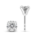 Solitaire øreringe Venice Piccolo - 14k hvidguld med 0.22 ct lab-grown diamanter