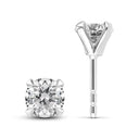 Solitaire øreringe Venice Piccolo - 14k hvidguld med 0.50 ct lab-grown diamanter