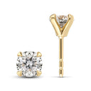 Solitaire øreringe Venice Medio - 14k guld  med 0.50 ct lab-grown diamanter