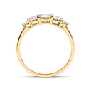 Ring Tiara - 14k guld  med 0.67 ct lab-grown diamanter
