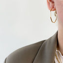 Creoler kantet 1,4x38 mm sølv fg.
