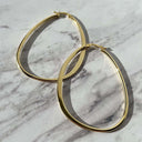 Creoler fancy oval 38x52 mm. sølv fg.