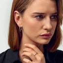 Øreringe Alba X-Grande - 14k guld  med 0.46 ct lab-grown diamanter