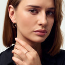 Øreringe Alba X-Grande - 14k hvidguld med 0.46 ct lab-grown diamanter