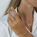 Aagaard - armbånd 14 kt, m/ 9 cz