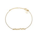 Aagaard - armbånd 14 kt, m/ 9 cz