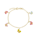 Aagaard - armbånd, butterflies, forg.