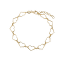 Aagaard - armbånd, hearts, 16+3cm forg