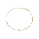 Aagaard - ferskvands perle armbånd, 20cm, forg søl