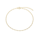 Aagaard - ankelkæde ancla, 23+4cm, forg sølv