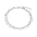 Aagaard - ankelkæde hjerter, 23+4cm, sølv