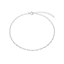 Aagaard - ankelkæde ancla, 23+4cm, sølv