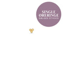 Singles ørering 3 kugler sølv fg