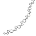 Sølv collier rhodineret