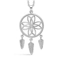 Støvring Design 925 sterling sølv Halskæde med vedhæng, Drømmefanger med blank overflade, model 16223601