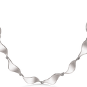 Sølv collier rhodineret