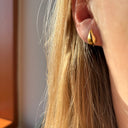 Øreringe 7x13 mm dråbe sølv fg.