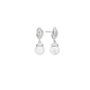 Ørehænger, Perler M/Cz, Sølv