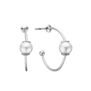 Halvcreol M/Ferskvandsperle, 23Mm Sølv