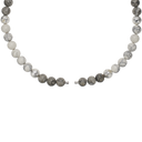 Grå jasper/howlite halskæde - 1680-C-08