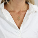 Aagaard - halskæde, 14kt guld m/ 1 x 0,03 ct diama