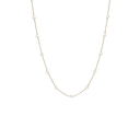 Aagaard - halskæde,8kt, 4mm ferskv perler,perlehav
