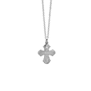 Aagaard - Dagmar kors, sølv, 14x16 mm, 1x0,03 ct