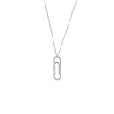 Halskæde Sølv, Paper Clip