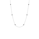 Halskæde, Sort Onyx/Grøn Amazonite, Sølv