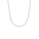 Halsklæde, Ferskvandsperler, Sølv 45 Cm