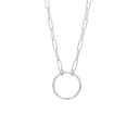 Aagaard - halskæde cirkel, 42+3 cm, sølv