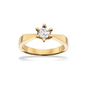 Victoria ring 14 kt. rd 0,50 G-TW/SI