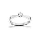 Victoria ring 14 kt. hv 0,10 G-TW/SI