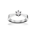 Victoria ring 14 kt. hv 0,20 G-TW/SI