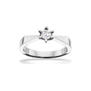Victoria ring 14 kt. hv 0,25 G-TW/SI
