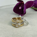 Victoria ring 14 kt. hv 0,33 G-TW/SI