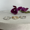 Victoria ring 14 kt. hv 0,33 G-TW/SI