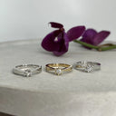 Victoria ring 14 kt. hv 0,50 G-TW/SI