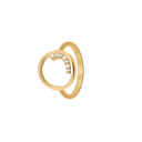Dame Ring, 14Kt Guld M/7Cz