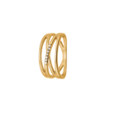 Dame Ring, 8Kt Guld M/7 Cz