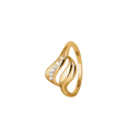 Dame Ring, 8Kt Guld M/7 Cz
