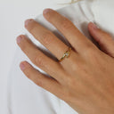 Ring 8 Kt, M/ 1 Diamant 0,05 Ct P1