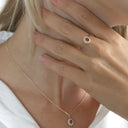 Ring, 8K, Rubin/Diamanter