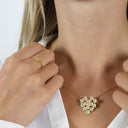 Ring, 8Kt, Blomster