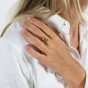 Ring, 8Kt, Dråber